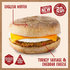 Kodiak Cakes Protein Packed Breakfast Sandwich English Muffin and Turkey Sausage - 2ct