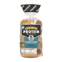 DAVID'S DELI Protein Everything Bagel - 14.25oz/5ct