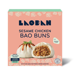 Laoban Dumplings Frozen Bao Buns Sesame Chicken - 10oz/4ct
