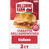 Hillshire Farm Frozen Ciabatta Italiano Deli Sandwich - 10.1oz/2ct