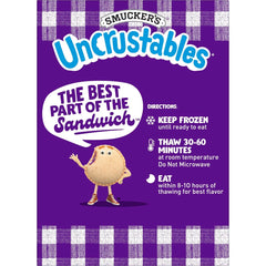 Smucker's 2ct/30oz Uncrustables Frozen Peanut Butter & Grape Jelly Sandwich