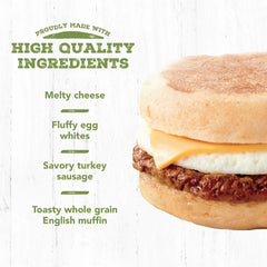 Jimmy Dean Delights Turkey Sausage, Egg Whites, & Cheese Frozen English Muffin - 4ct