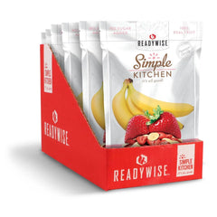 READYWISE Vegan Gluten Free Simple Kitchen Strawberries & Bananas - 6.6oz / 6ct
