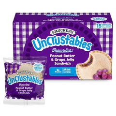 Smucker's 2ct/30oz Uncrustables Frozen Peanut Butter & Grape Jelly Sandwich