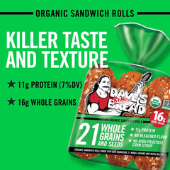 Dave's Killer Bread 21 Whole Grains and Seeds Sandwich Rolls - 18oz
