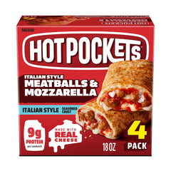 Hot Pockets Italian Meatballs & Mozzarella Frozen Snacks - 18oz/4ct