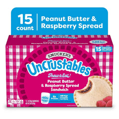 Smucker's Uncrustables Frozen Peanut Butter & Raspberry Spread Sandwich - 30oz/15ct