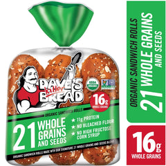 Dave's Killer Bread 21 Whole Grains and Seeds Sandwich Rolls - 18oz