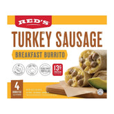 Red's All Natural Turkey Sausage Egg & Cheese Breakfast Burrito - 4oz/4ct