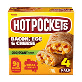 Hot Pockets Croissant Crust Bacon, Egg & Cheese Frozen Breakfast Sandwiches - 17oz/4ct
