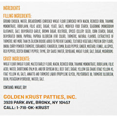 Golden Krust Jamaican Style Chicken Frozen Patties - 9oz/2ct