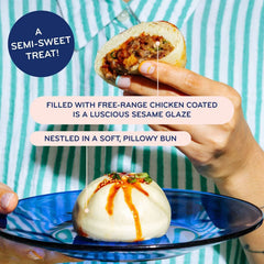 Laoban Dumplings Frozen Bao Buns Sesame Chicken - 10oz/4ct