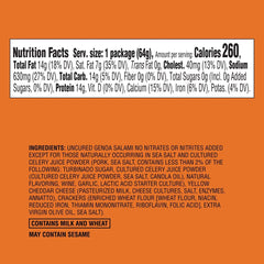 Uncured Genoa Salami, Cheddar Cheese & Crackers Snacker 2.25oz - Good & Gather™