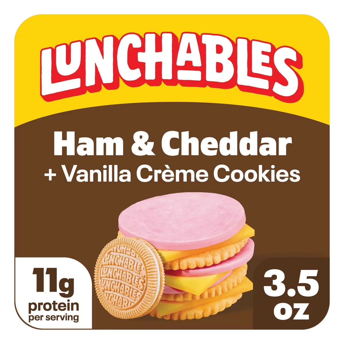 Lunchables Ham & Cheddar Cheese Cracker Stackers - 3.5oz