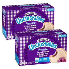 Smucker's 2ct/30oz Uncrustables Frozen Peanut Butter & Grape Jelly Sandwich