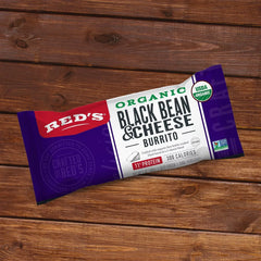 Red's All Natural Organic Black Bean & Cheese Burrito - 5oz