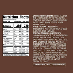 Charcuterie Bites Genoa Nuggets White Cheddar Cheese Crostini Dark Chocolate Covered Pretzel - 6.3oz - Good & Gather™