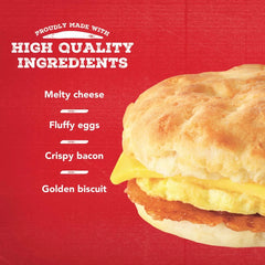 Jimmy Dean Bacon Egg & Cheese Frozen Biscuit Sandwiches - 4ct