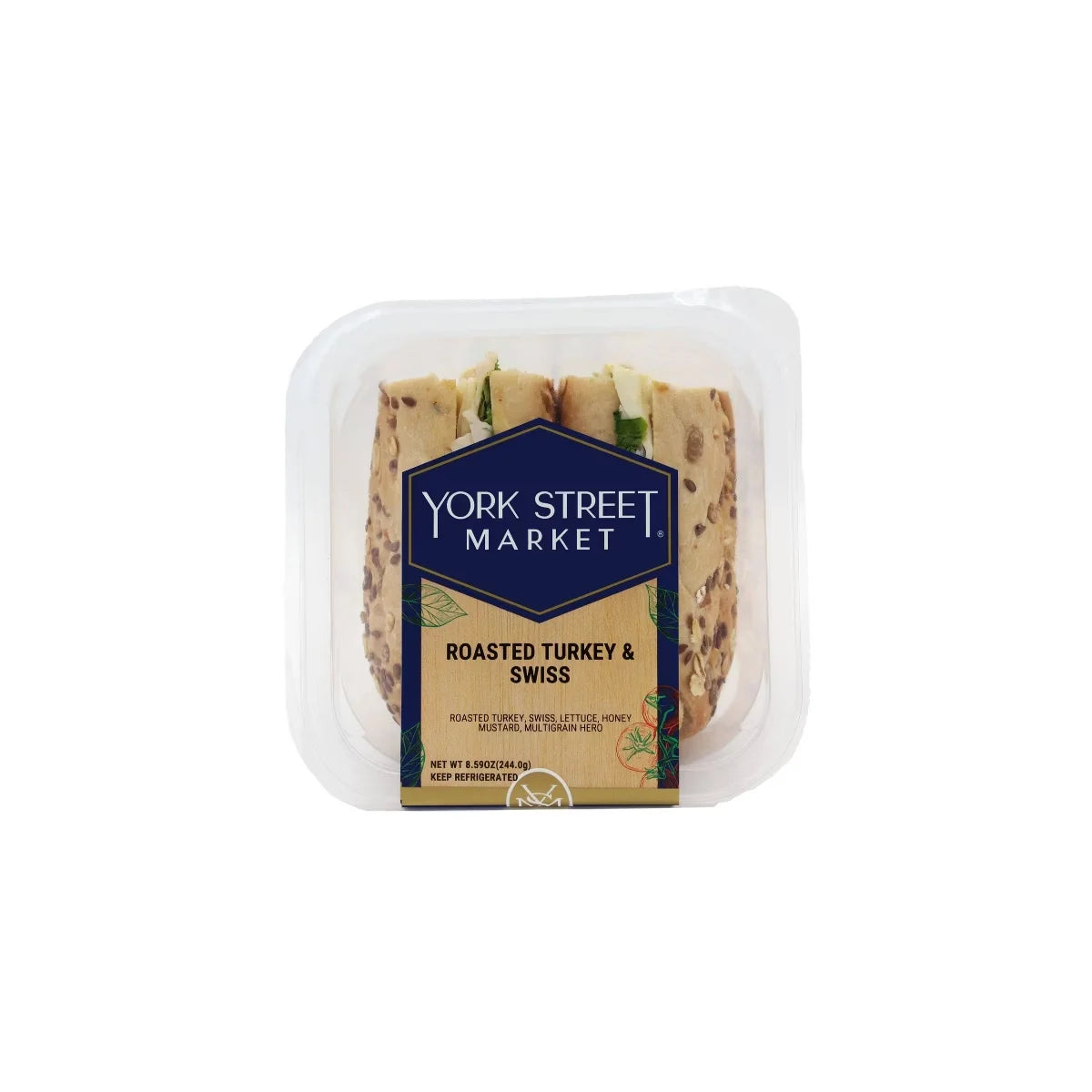 York Street Market Prepared Roasted Turkey and Swiss Sides - 8.59oz