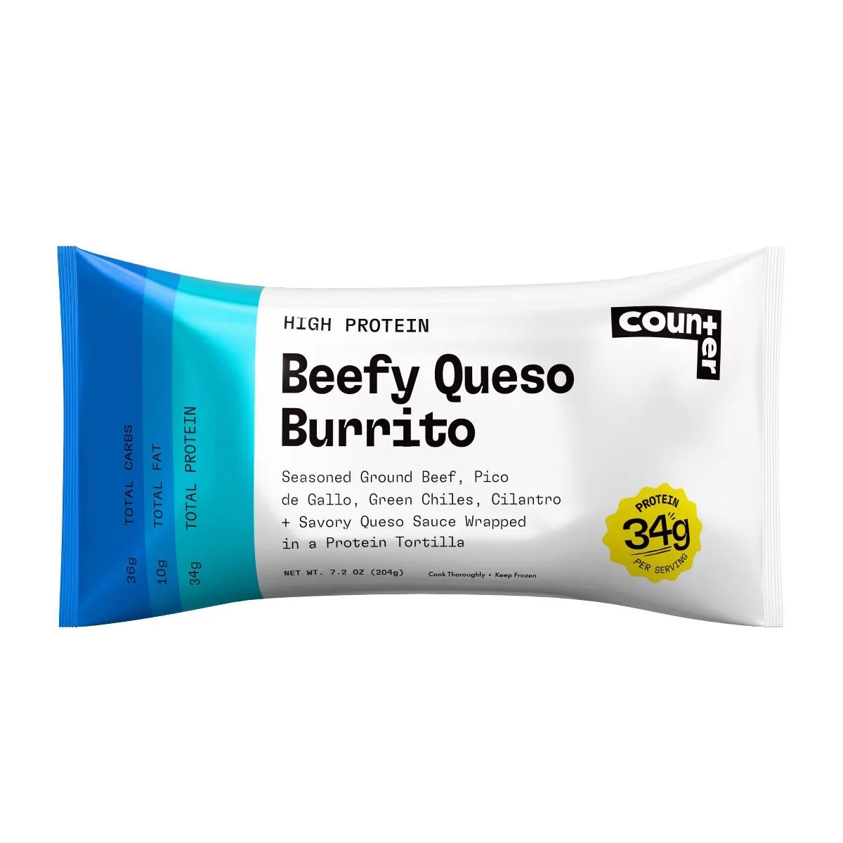 Counter Frozen Beefy Queso Burrito - 7.2oz