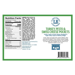 La Boulangerie Frozen Turkey Pesto & Swiss Cheese Pockets - 90g/2ct