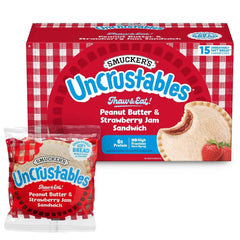 Smucker's 2ct/30oz Uncrustables Frozen Peanut Butter & Strawberry Jam Sandwich