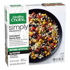 Healthy Choice Simply Steamers Gluten Free Vegan Frozen Unwrapped Burrito Bowl - 9.25oz
