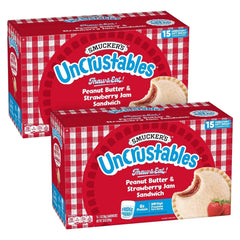 Smucker's 2ct/30oz Uncrustables Frozen Peanut Butter & Strawberry Jam Sandwich