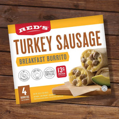 Red's All Natural Turkey Sausage Egg & Cheese Breakfast Burrito - 4oz/4ct