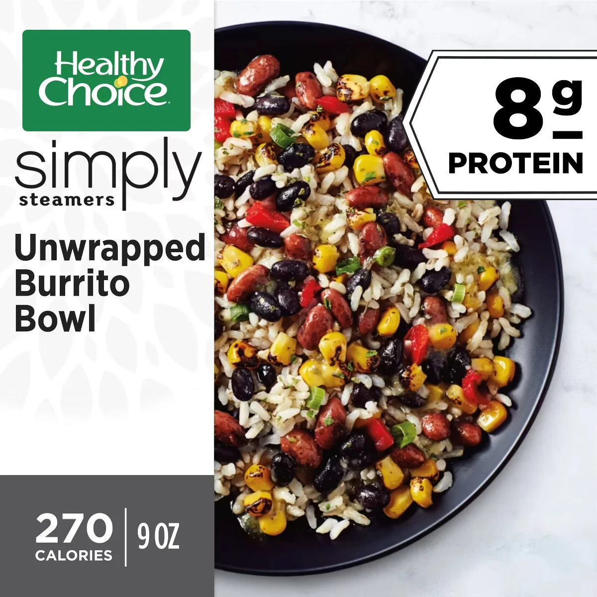 Healthy Choice Simply Steamers Gluten Free Vegan Frozen Unwrapped Burrito Bowl - 9.25oz
