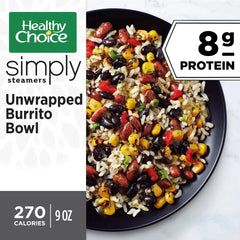 Healthy Choice Simply Steamers Gluten Free Vegan Frozen Unwrapped Burrito Bowl - 9.25oz