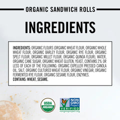 Dave's Killer Bread Sandwich Rolls Done Right - 18oz