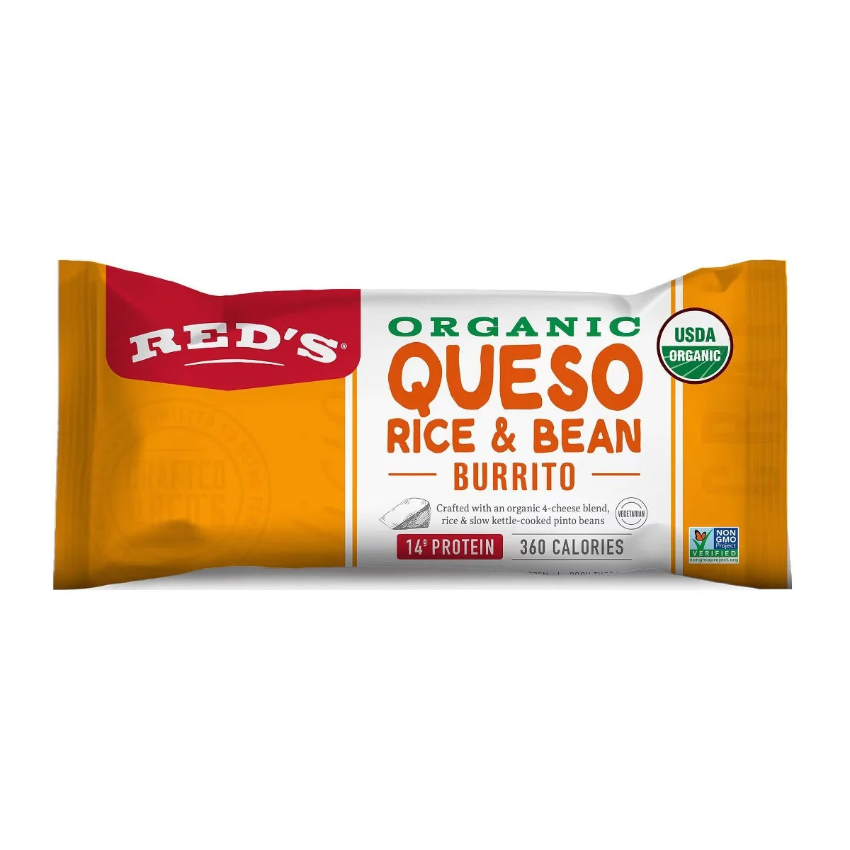 Red's All Natural Organic Queso Rice & Bean Burrito - 4.5oz/1ct