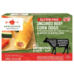 Applegate Gluten Free Frozen Uncured Beef Corn Dogs - 10oz/4ct