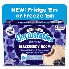 Smucker's Uncrustables Frozen Peanut Butter & Blackberry Spread Sandwich - 8oz/4ct