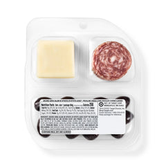 Uncured Genoa Salami, Provolone Cheese and Dark Chocolate Covered Almonds Snacker - 2.25oz - Good & Gather™