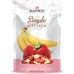 READYWISE Vegan Gluten Free Simple Kitchen Strawberries & Bananas - 6.6oz / 6ct