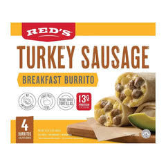 Red's All Natural Turkey Sausage Egg & Cheese Breakfast Burrito - 4oz/4ct