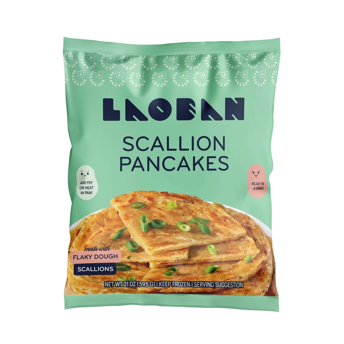 Laoban Dumplings Frozen Scallion Vegan Pancakes - 21oz