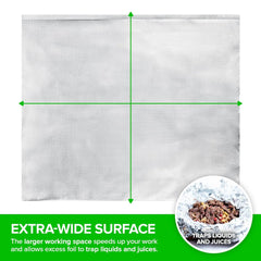 Stock Your Home Pre Cut Deli Aluminum Wraps 3000 Count 9 Inch Pop Up Sheets for Restaurants Burritos Hot Dogs Sandwiches
