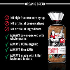 Dave's Killer Bread Organic Thin Sliced White Sandwich Bread - 20.5oz