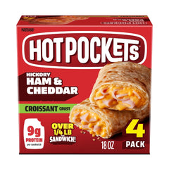 Hot Pockets Croissant Crust Ham & Cheddar Frozen Snacks - 18oz/4ct