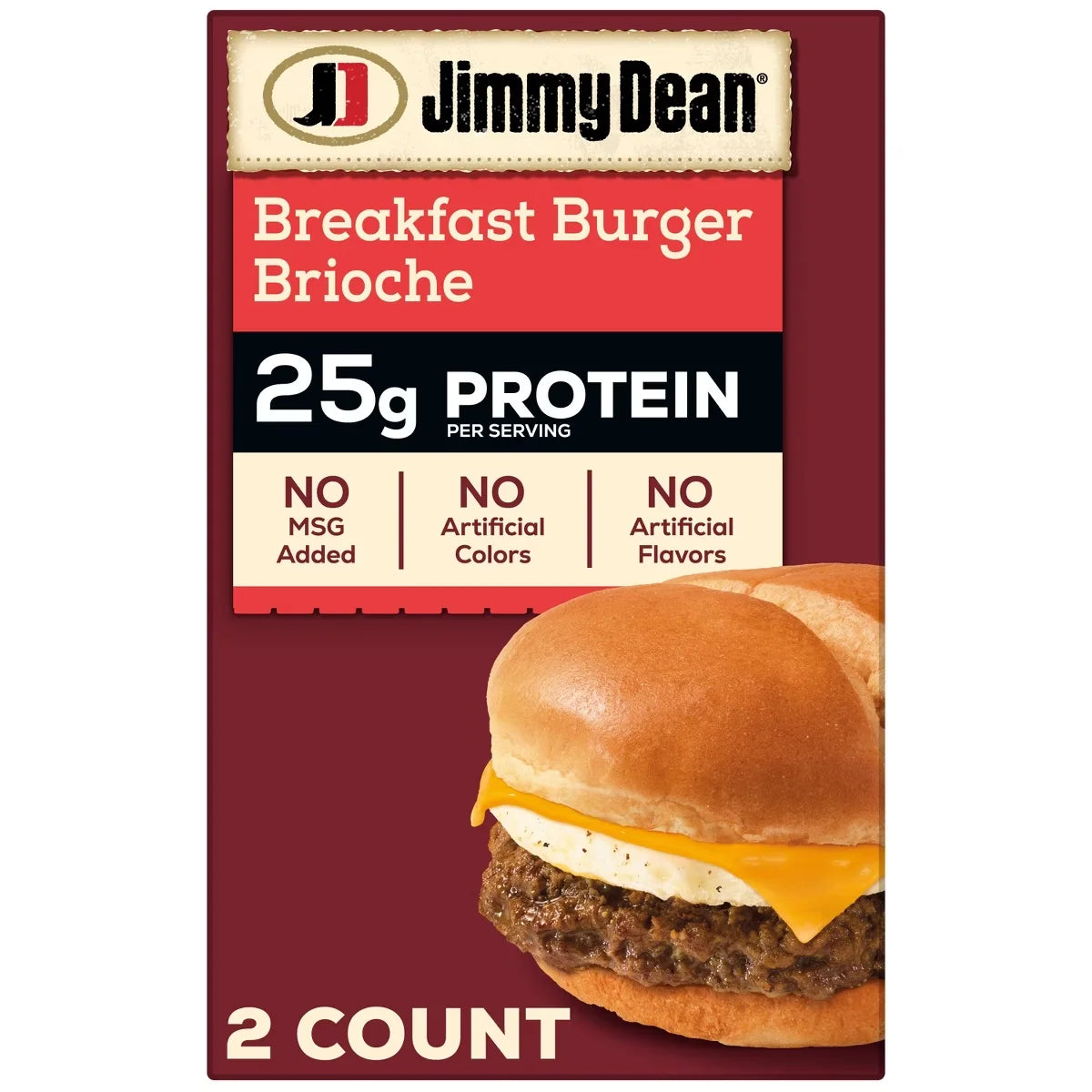 Jimmy Dean Breakfast Burger Brioche - 12.3oz/2ct